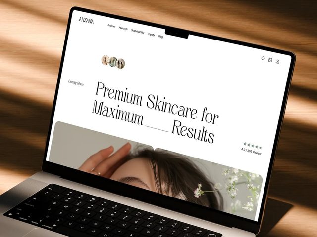 Anzana skincare website