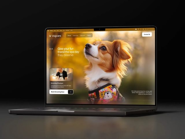 Vogcare pet grooming website