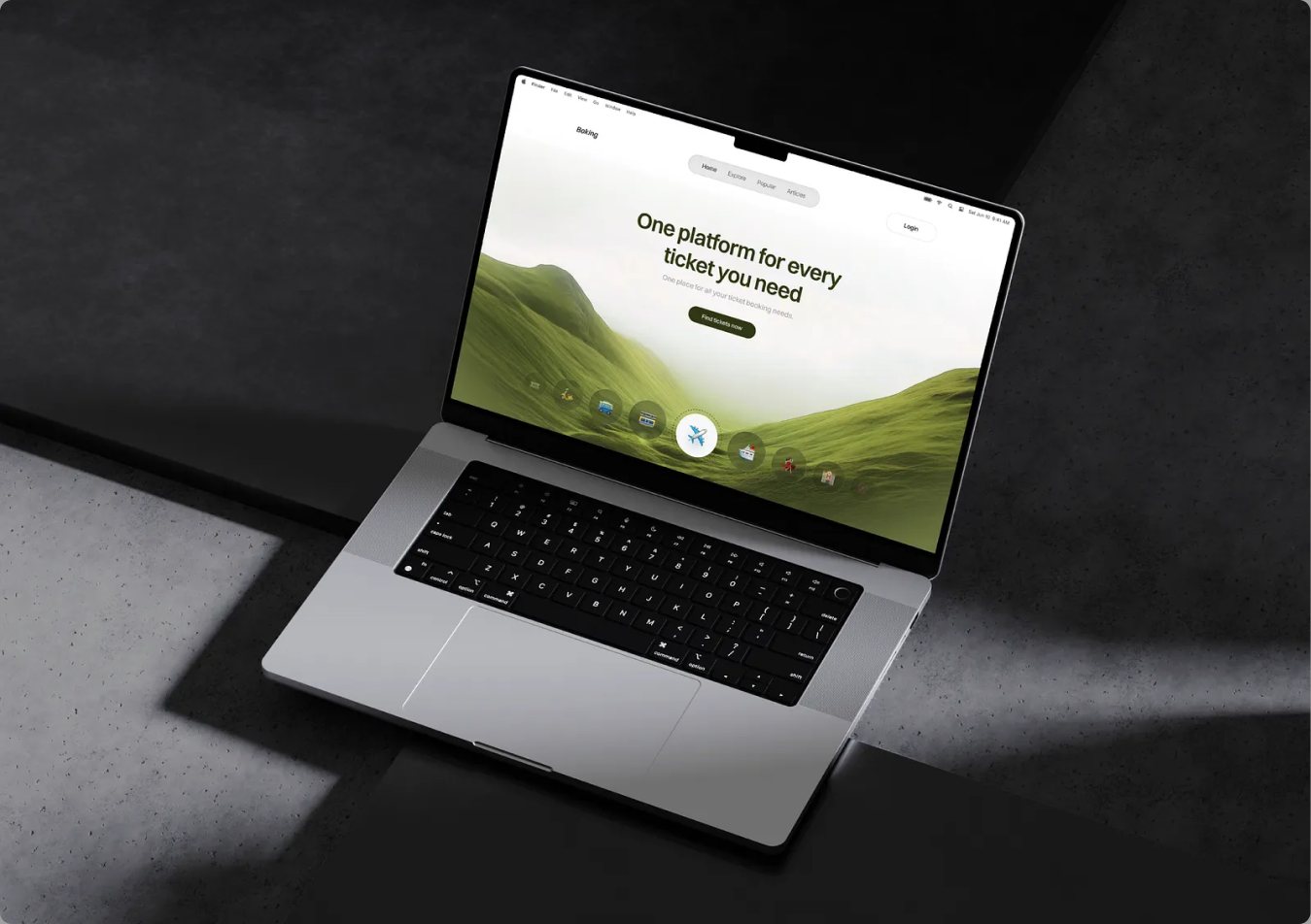 Boking website design