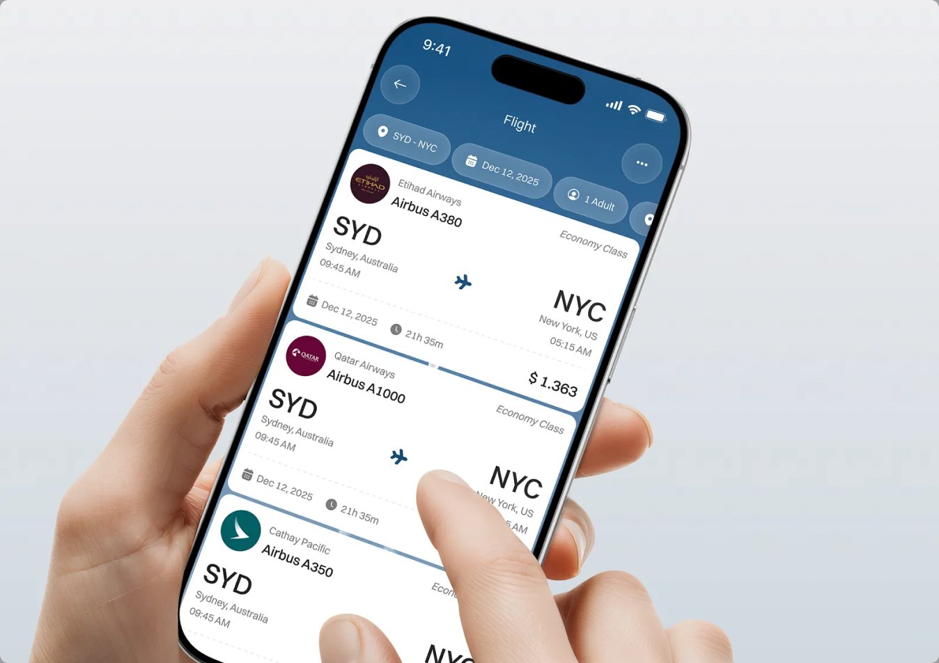 BYDH mobile app design