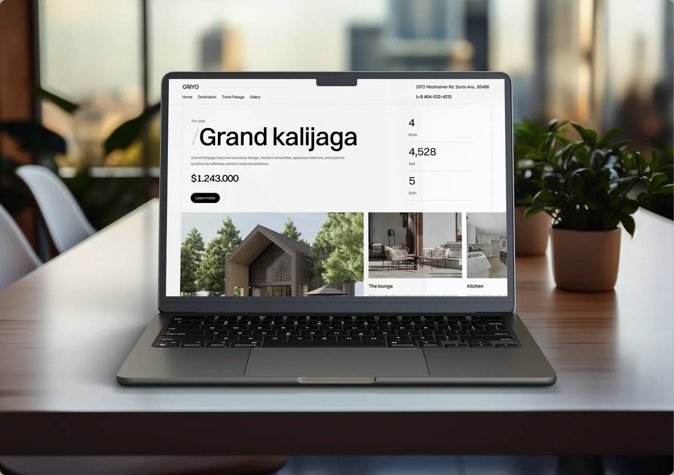 Griyo website design