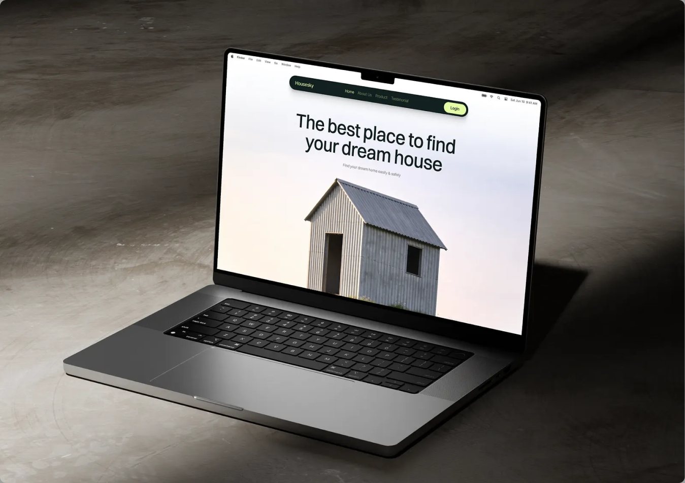 Housesky website design