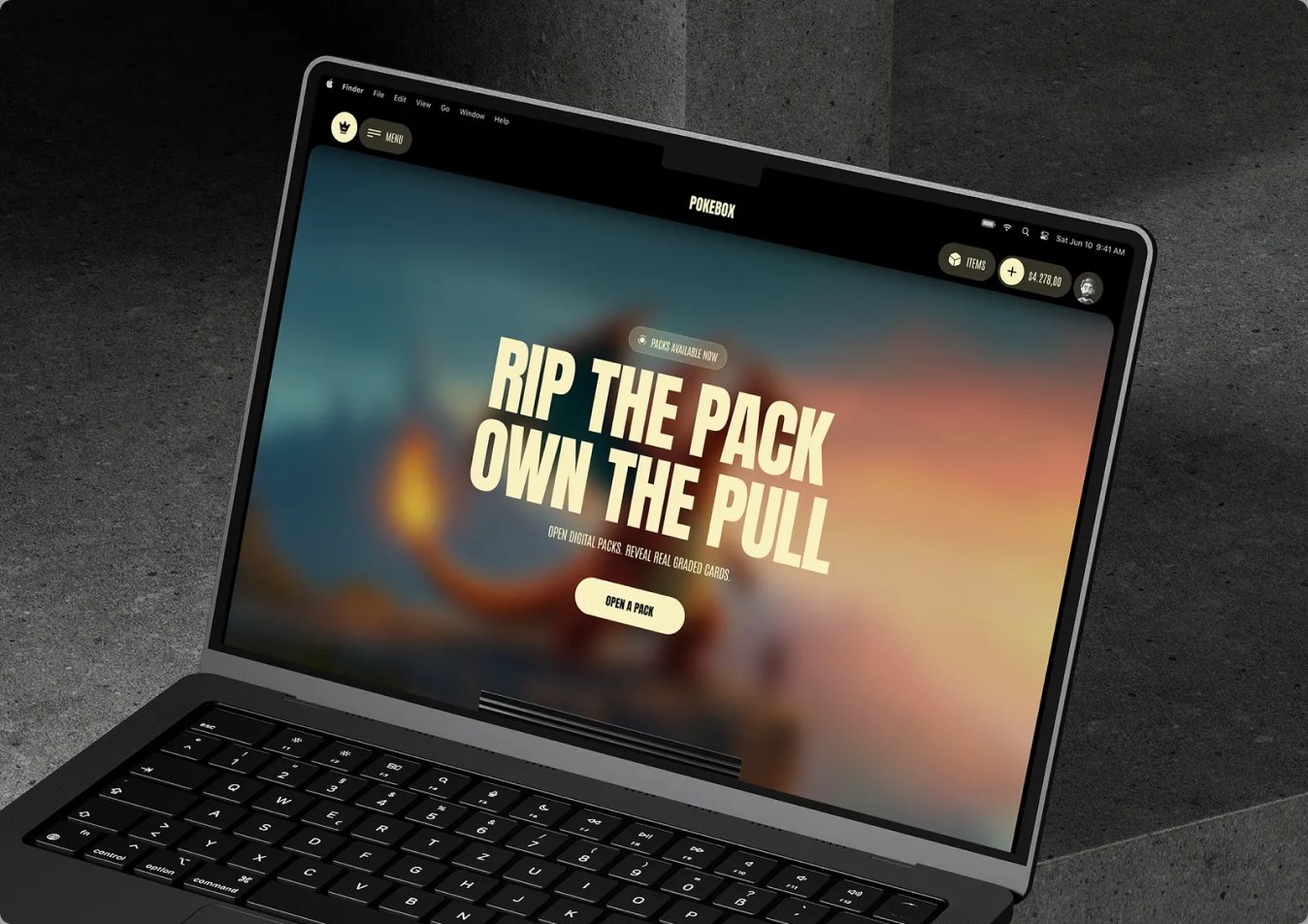 Pokebox website design
