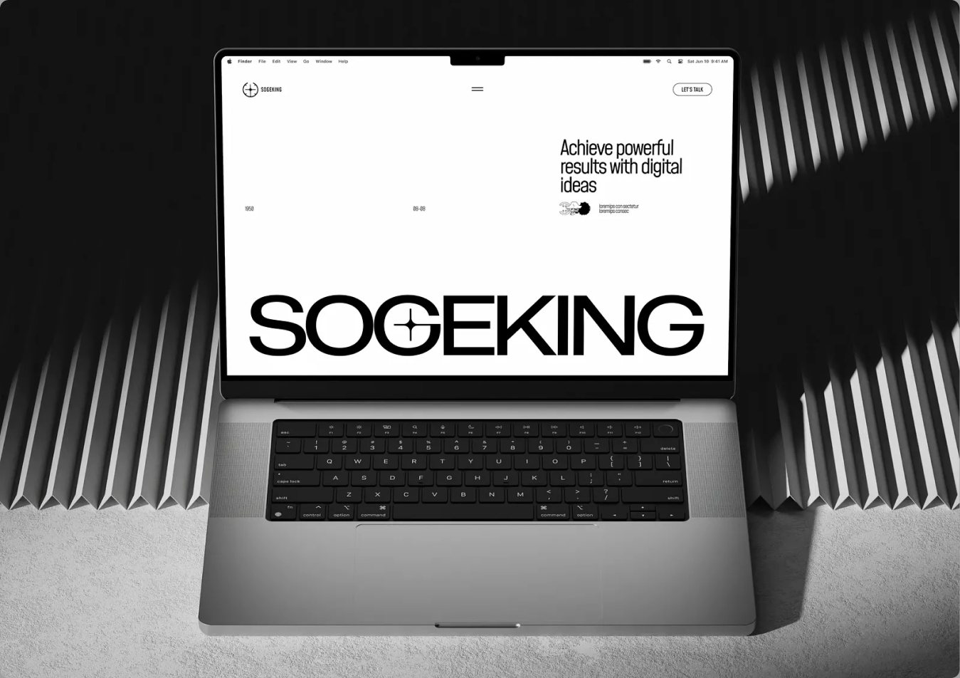 Sogeking website design