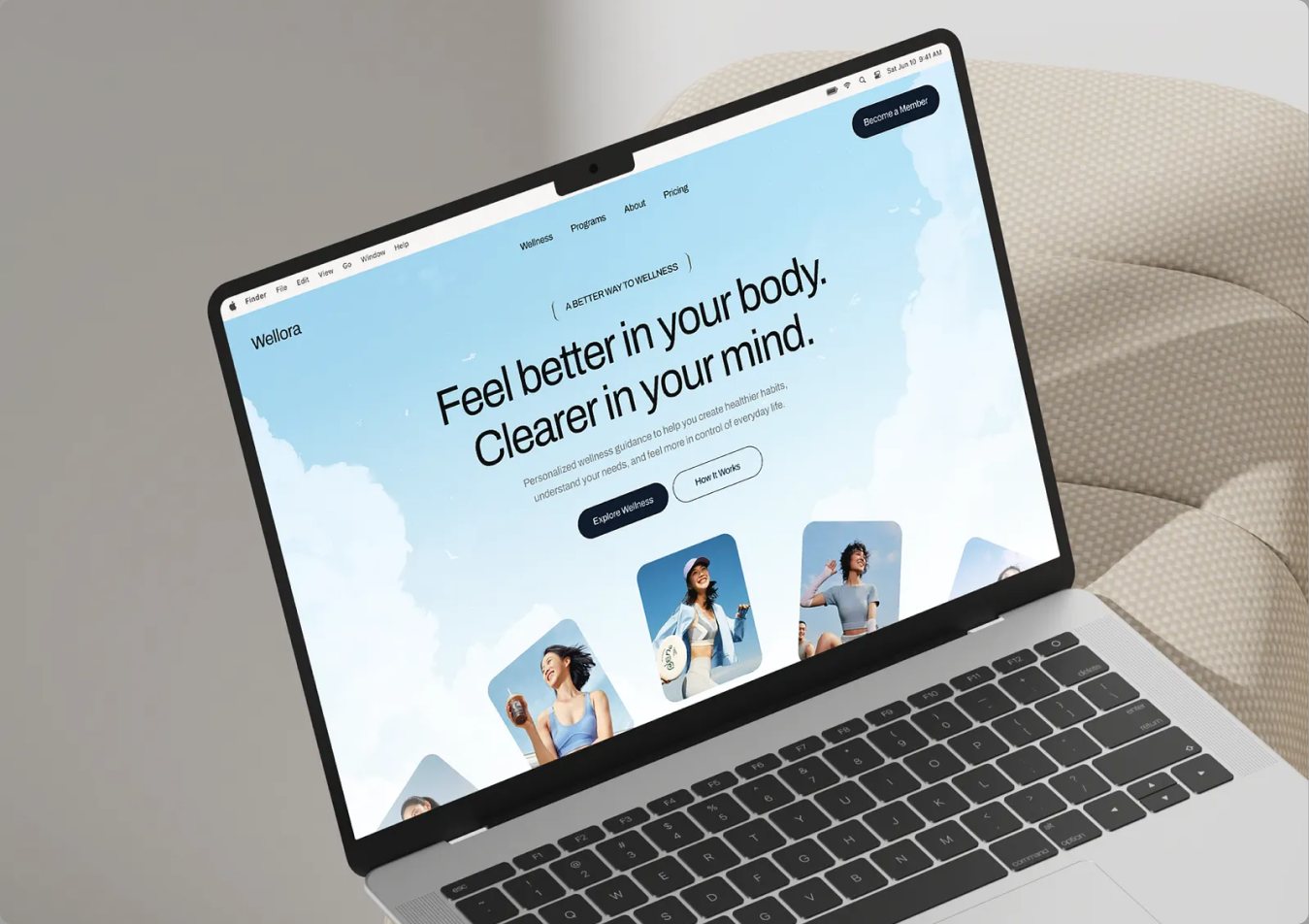 Wellora website design